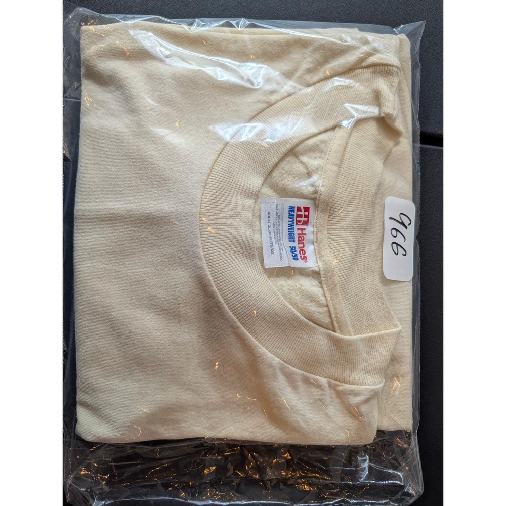 Hanes Heavyweight Pilot Rock Archery Club T-Shirt Mens XL Cream 50/50 - Picture 8 of 8